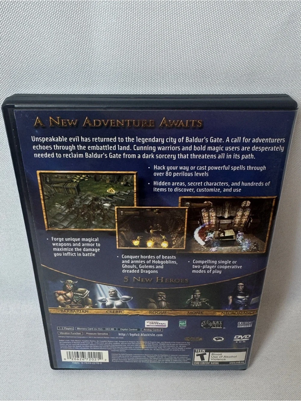 Baldurs Gate-Dark Alliance 2 - PlayStation 2 Tested To Play! Some Scratches